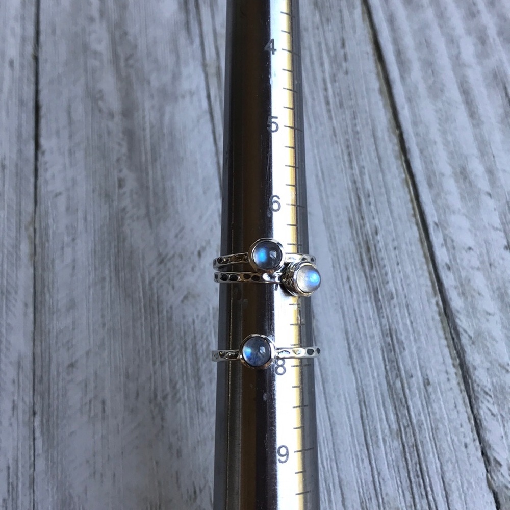 LAST ONE Moonstone & Sterling Silver Ring NEW - Picture 3 of 8